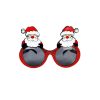 santa christmas glasses