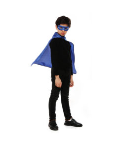 royal blue mask and cape set