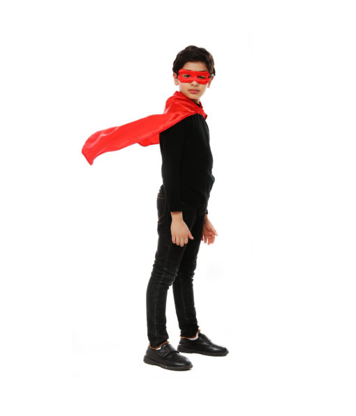 red cape and mask set