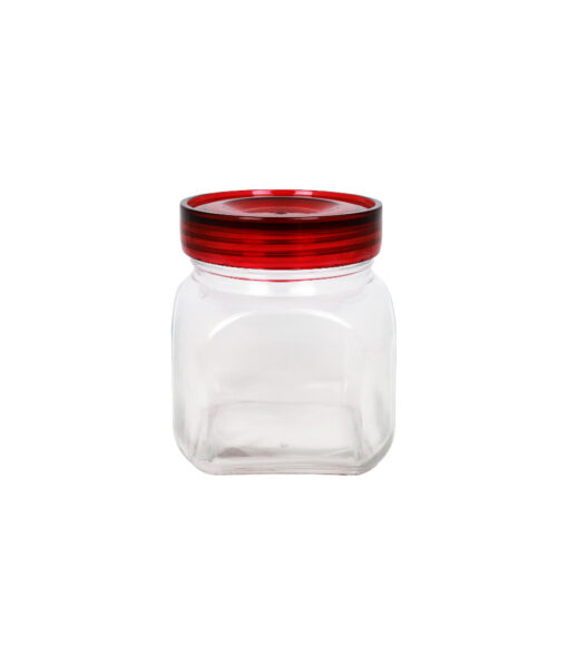 Square Shape Glass Jar 800ml