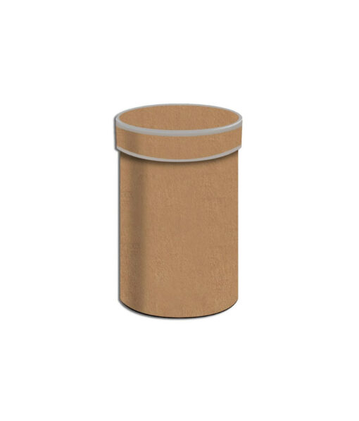 Large Kraft Brown With Silver Trim Gift Box