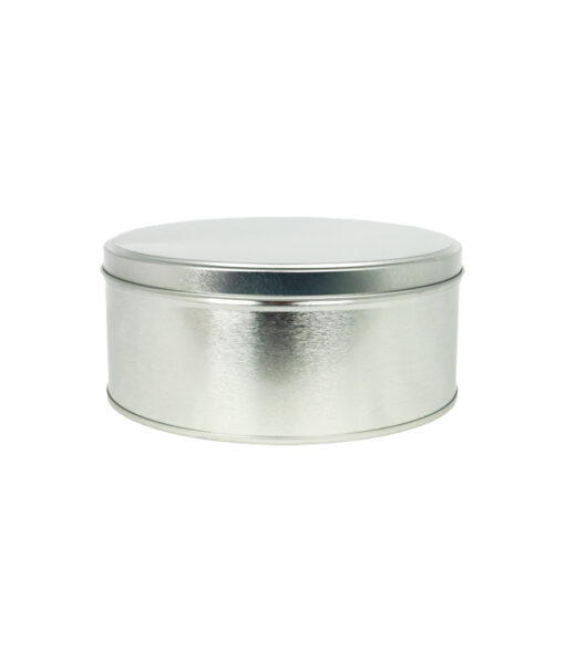 Silver Cake Tin Box 24cm