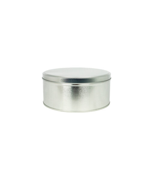 Silver Cake Tin Box 14.3cm