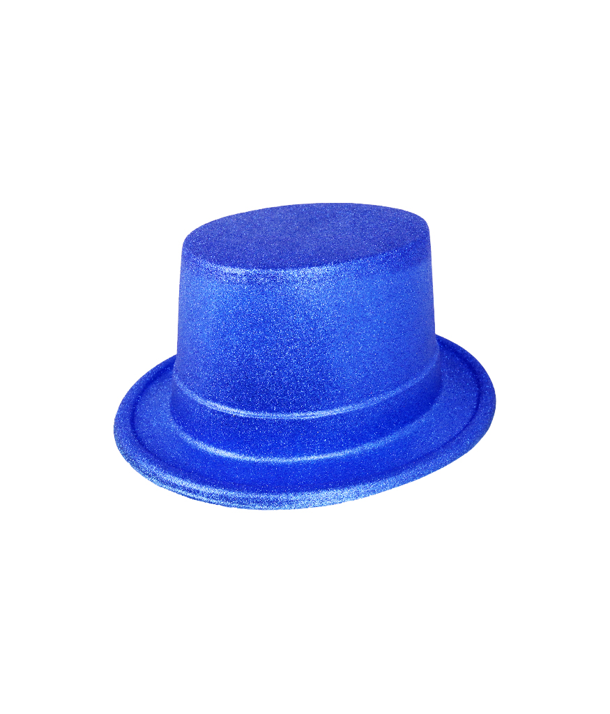 Blue Glitter Top Hat | LookSharpStore