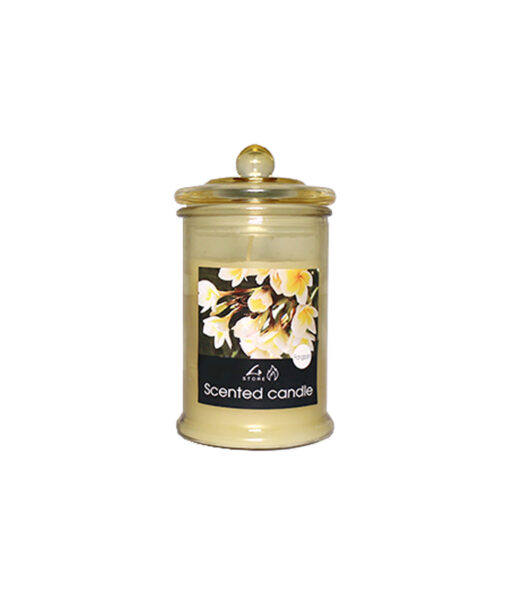 Vanilla Scented Candle In Glass Jar