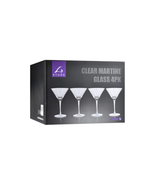 Clear Martine Glass Set 4pc