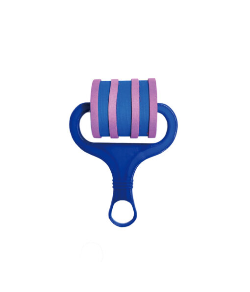 Pattern Paint Roller Blue With Purple Stripes