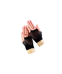 Long Fishnet Fingerless Gloves Fish Net Gloves Sparkly Glitter Fashion Opera Gloves For 80s Costume Evening Party, Halloween Cosplay Suppl Black