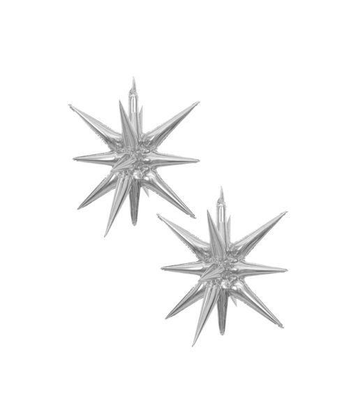 Silver Starburst 2pc 56cm