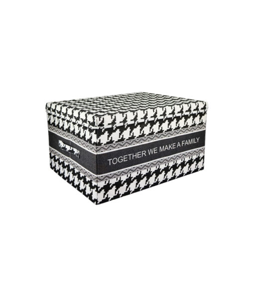 Small Black & White Storage Box