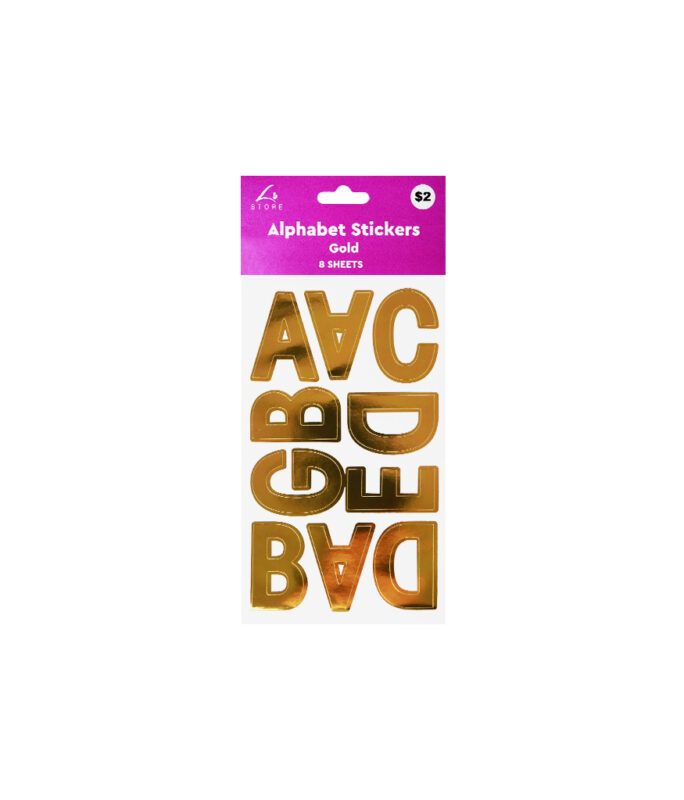 Gold Alphabet Stickers – LookSharpStore