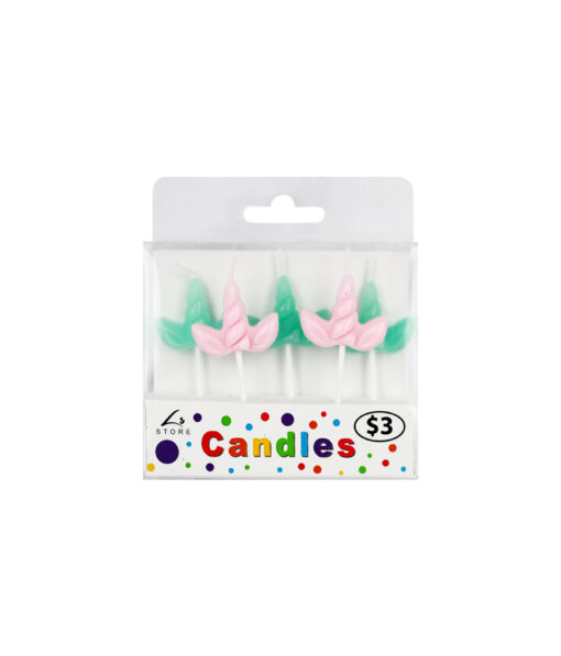 Unicorn Candles 5pk