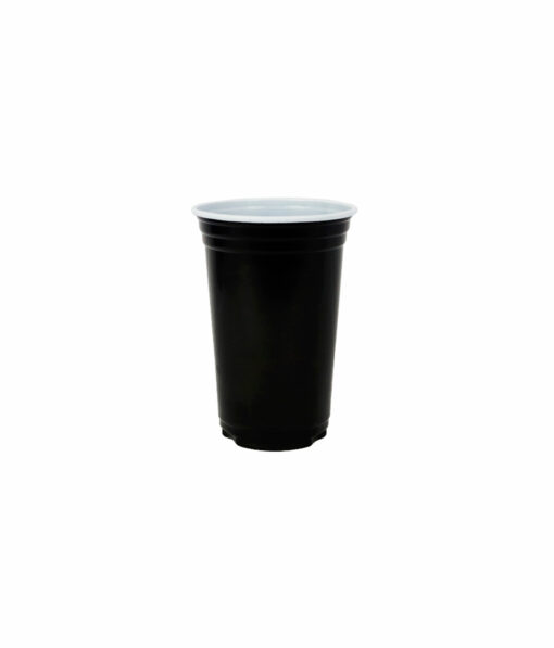 Black PP Plastic Cups 10oz 25pk