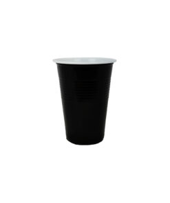 Black PP Plastic Cups 10oz 25pk