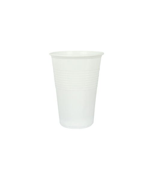 White PP Plastic Cups 16oz 25pk