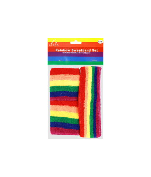 Rainbow Sweat Band Set 3pc