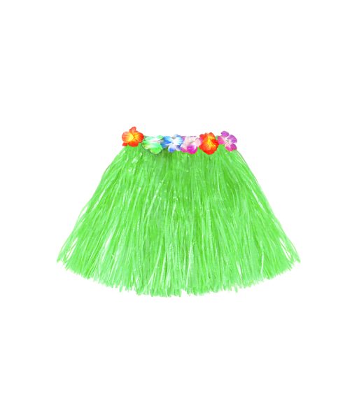 Lime Short Hula Skirt 40cm