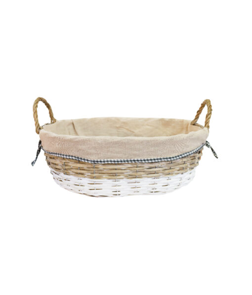 Oval Basket With Fabric 45cm