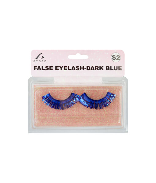 Dark Blue Metallic False Eyelashes