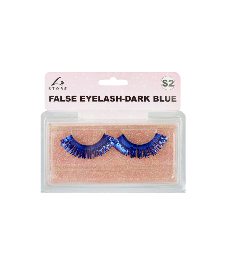 Dark Blue Metallic False Eyelashes Looksharpstore