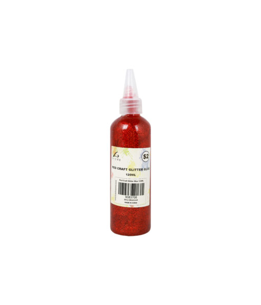 Red Craft Glitter Glue 120ml