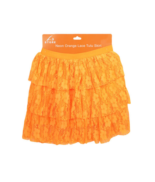 Neon Orange Lace Tutu