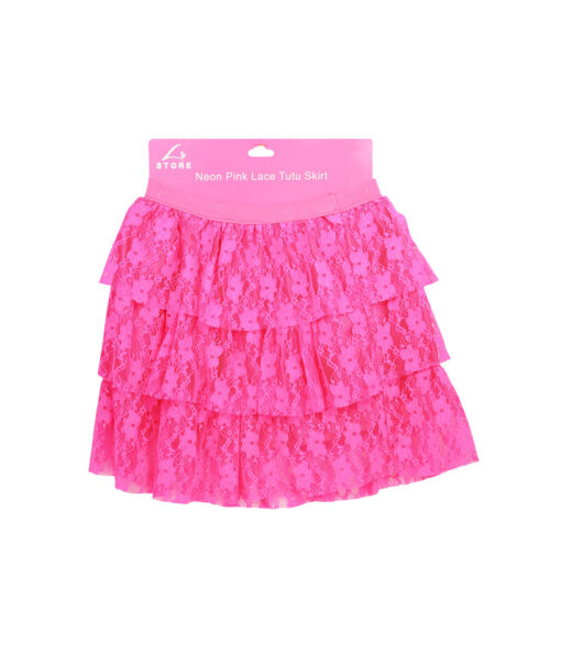 Neon Pink Lace Tutu