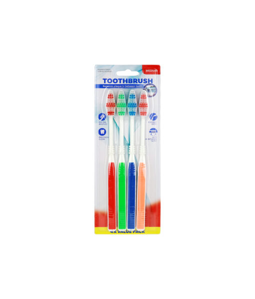 Adult Flexi Handle Toothbrush 4pk