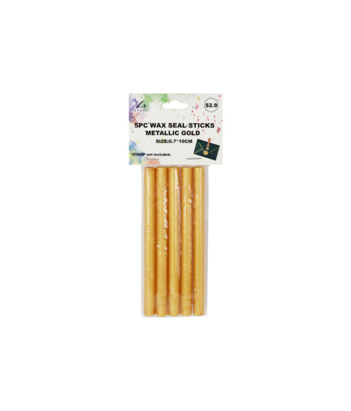 Gold Wax Seal Sticks 10cm 5pk