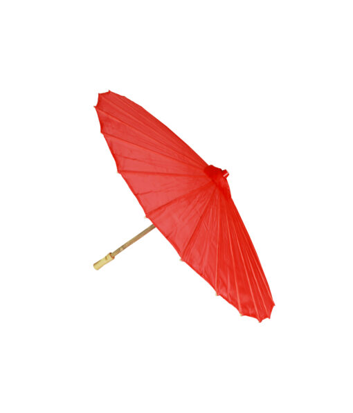 Red Large Fabric Parasol 40cm