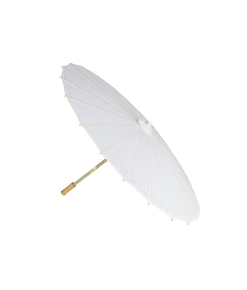 White Large Fabric Parasol 40cm