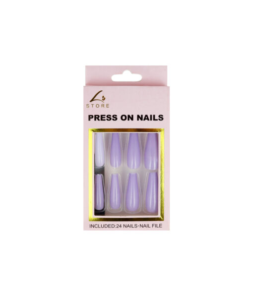 Light Purple Press On Nails 24pc