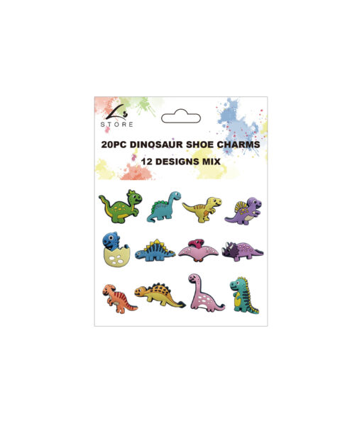 Dinosaur Shoe Charms 20pc
