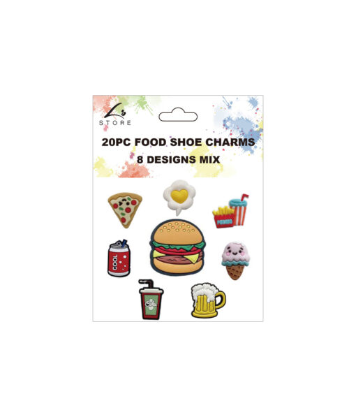 Food Shoe Charms 20pc
