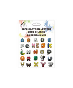 Cartoon Letters Shoe Charms 26pc