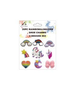 Rainbow & Unicorn Shoe Charms 20pc