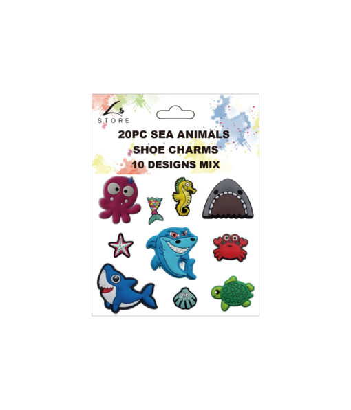 Sea Animals Shoe Charms 20pc
