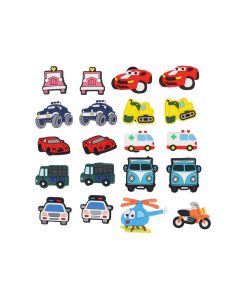 Vehicles Shoe Charms 20pc