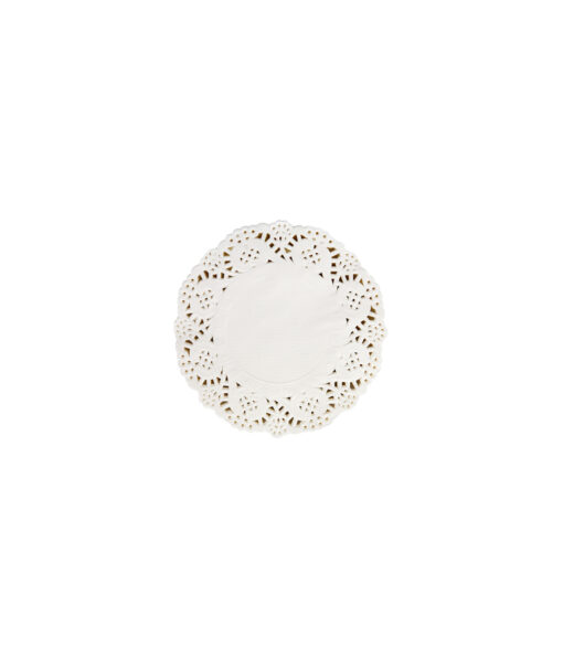 White Round Paper Doilies 4.5in 100pk