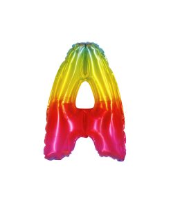 Rainbow Air Fill Letter A Balloon