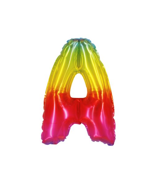 Rainbow Air Fill Letter A Balloon