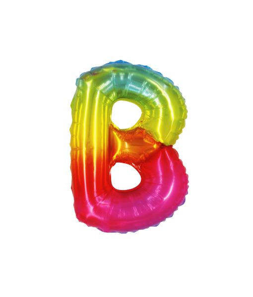 Rainbow Air Fill Letter B Balloon