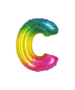 Rainbow Air Fill Letter C Balloon