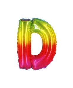 Rainbow Air Fill Letter D Balloon