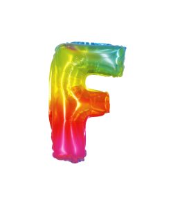 Rainbow Air Fill Letter F Balloon