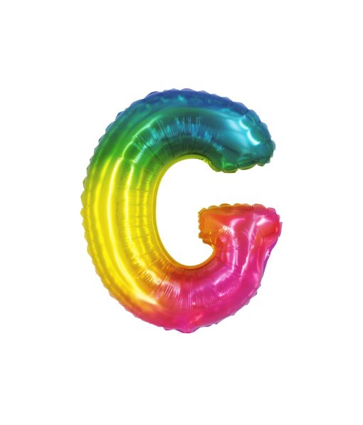 Rainbow Air Fill Letter G Balloon