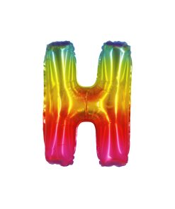 Rainbow Air Fill Letter H Balloon