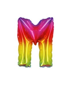 Rainbow Air Fill Letter M Balloon