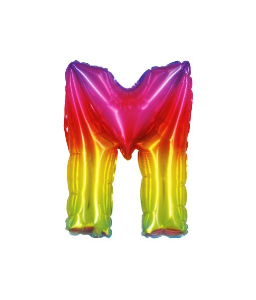 Rainbow Air Fill Letter M Balloon