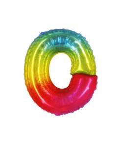 Rainbow Air Fill Letter O Balloon